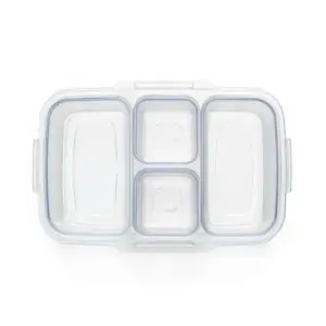 Plastic Lunch Box (3 Compartments)